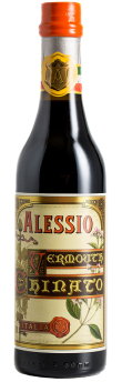 A bottle of Alessio Vermouth Chinato