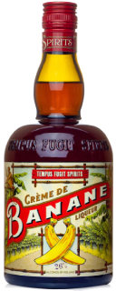 A bottle of Crème de Banane